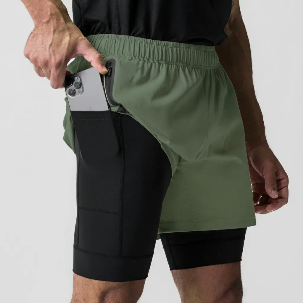 Athlethion Mothion 2'si 1 Arada Koşu Şortu