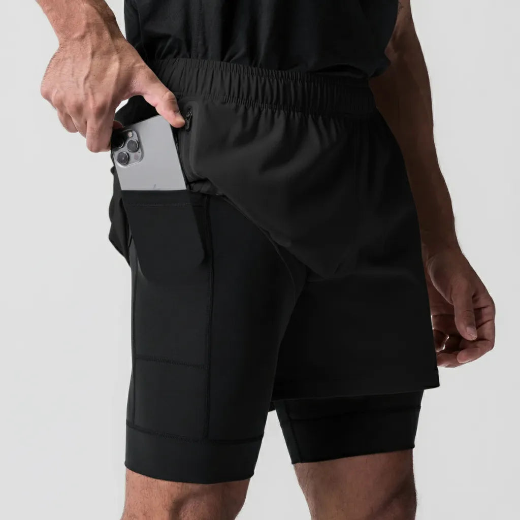 Athlethion Mothion 2'si 1 Arada Koşu Şortu