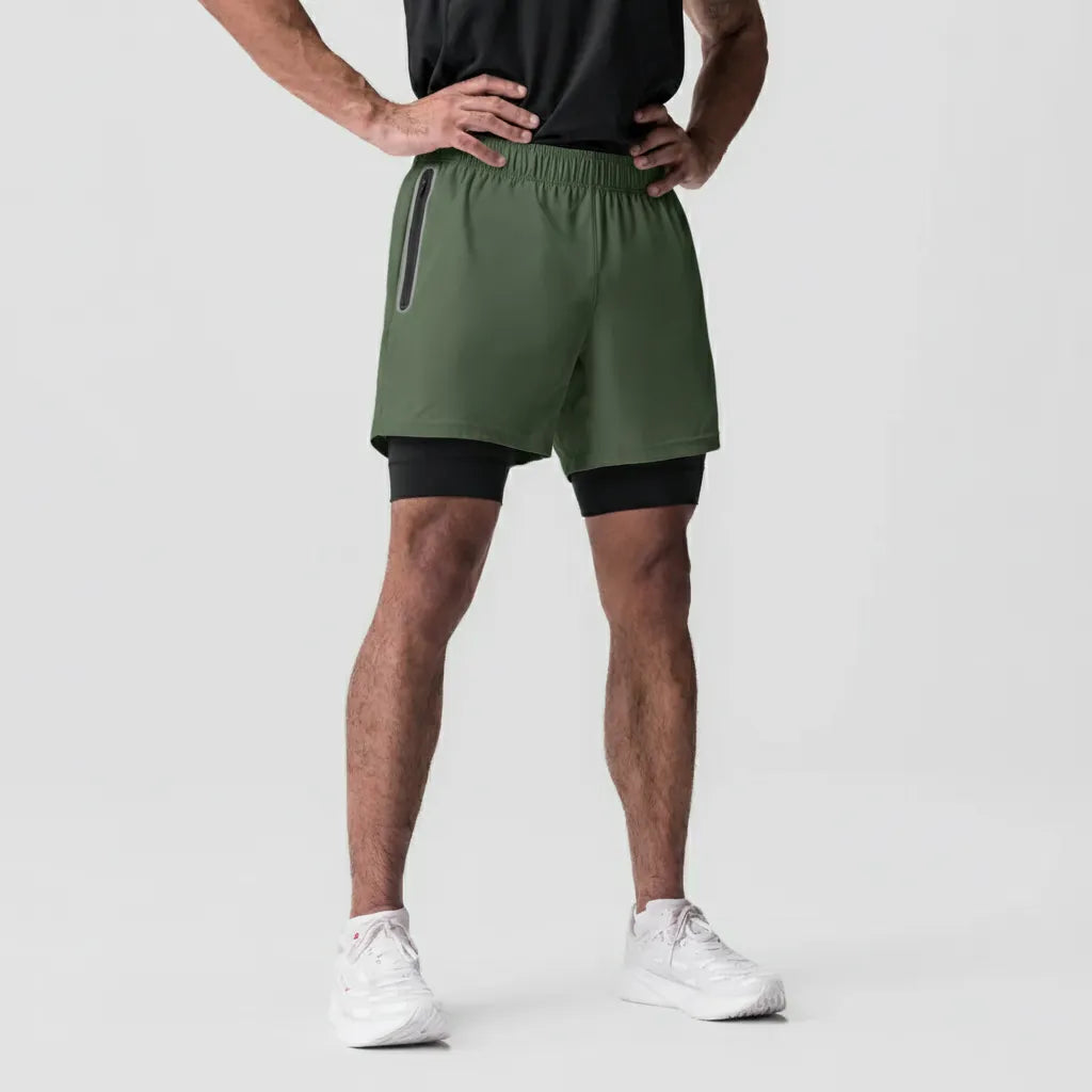 Athlethion Mothion 2'si 1 Arada Koşu Şortu